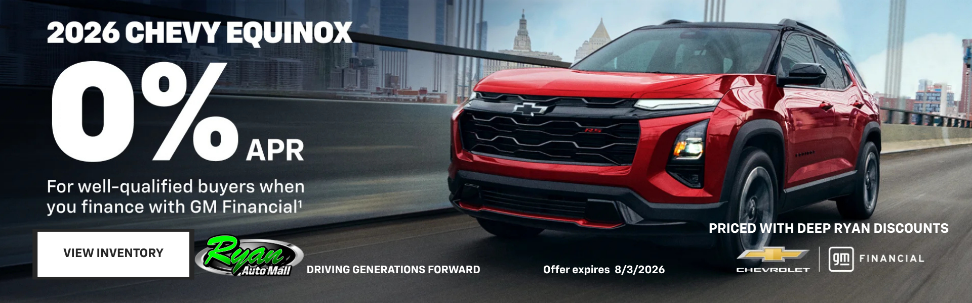 Ryan Auto Mall’s New Chevrolet Equinox Offer