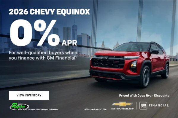 Ryan Auto Mall’s New Chevrolet Equinox Offer