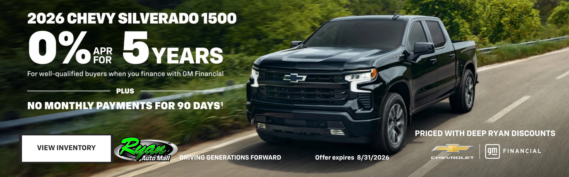 Ryan Auto Mall’s Chevrolet Silverado 1500 Offer