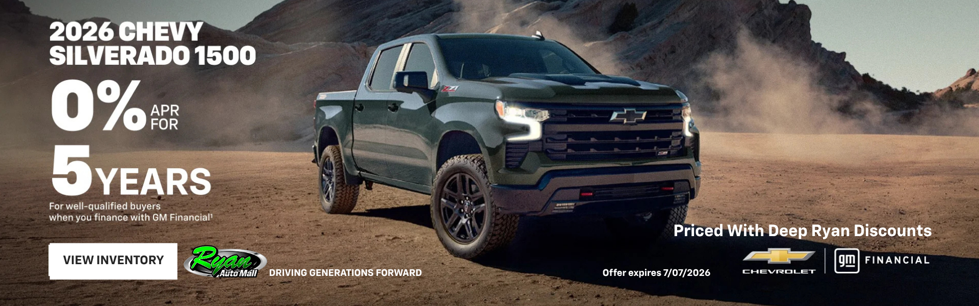 Ryan Auto Mall’s Chevrolet Silverado 1500 Offer