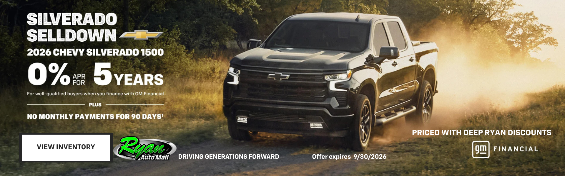 Ryan Auto Mall’s Chevrolet Silverado 1500 Offer