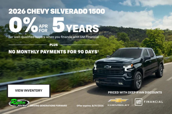 Ryan Auto Mall’s Chevrolet Silverado 1500 Offer