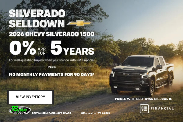 Ryan Auto Mall’s Chevrolet Silverado 1500 Offer