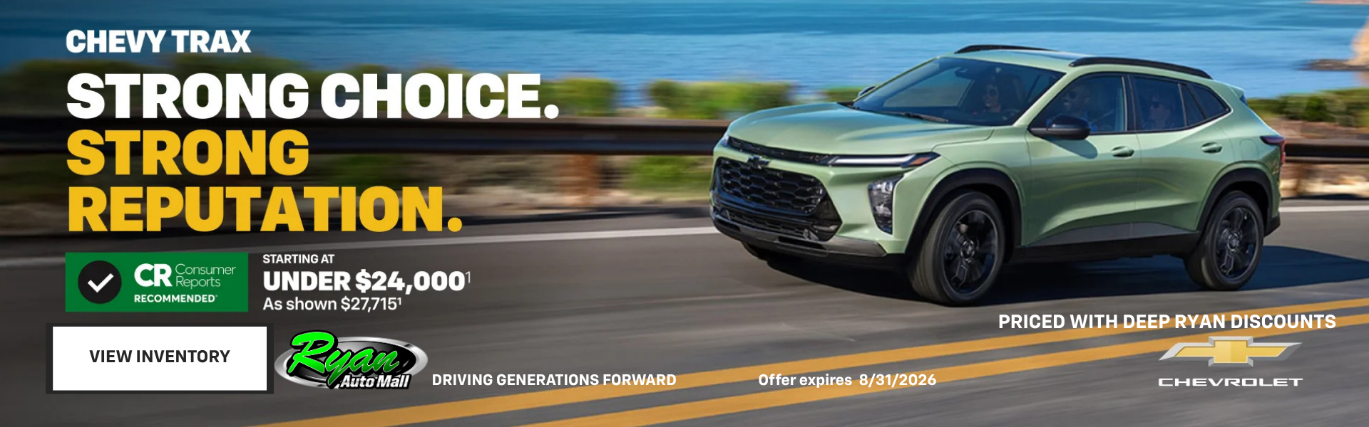 Ryan Auto Mall’s Chevrolet Trax Offer