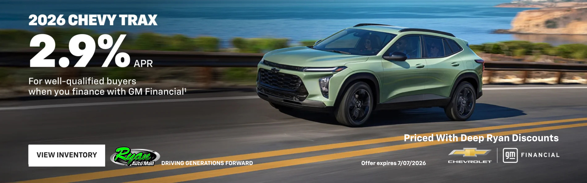 Ryan Auto Mall’s Chevrolet Trax Offer