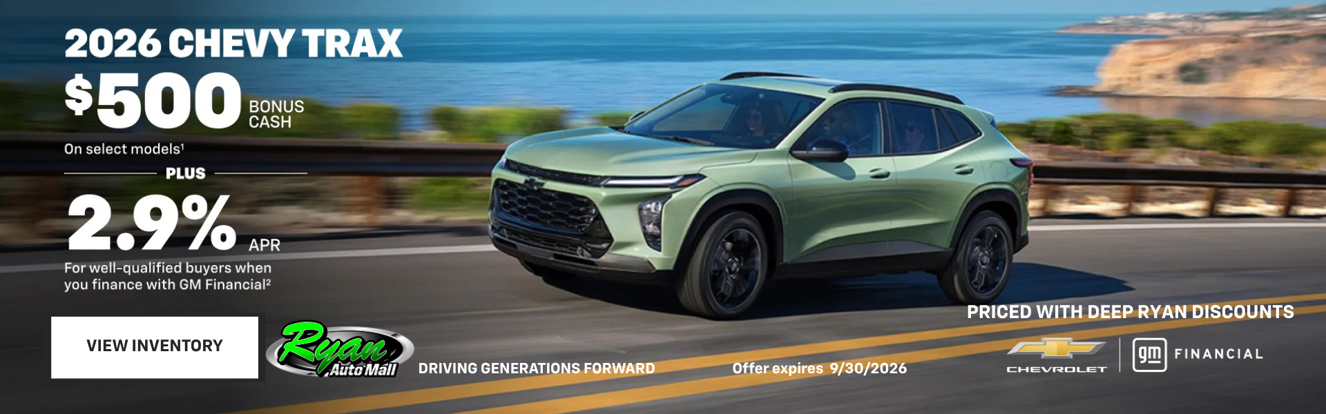 Ryan Auto Mall’s Chevrolet Trax Offer