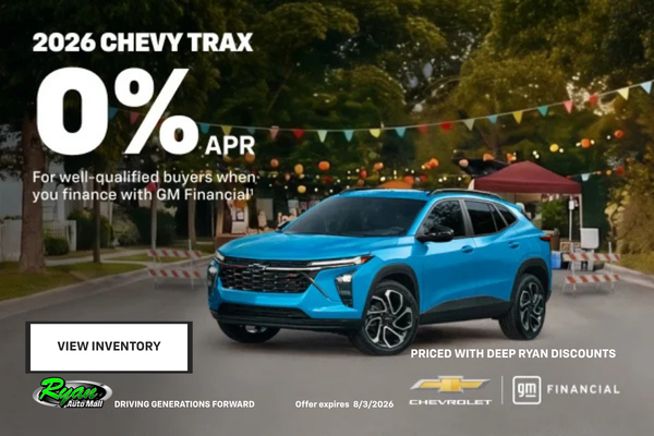Ryan Auto Mall’s Chevrolet Trax Offer