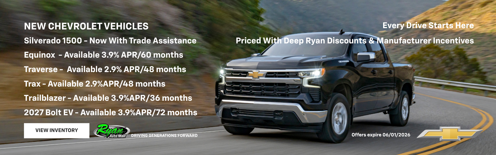 New Chevrolet Vehicles
