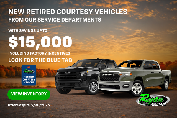 Ryan Auto Mall’s Retired Service Vehicle Inventory