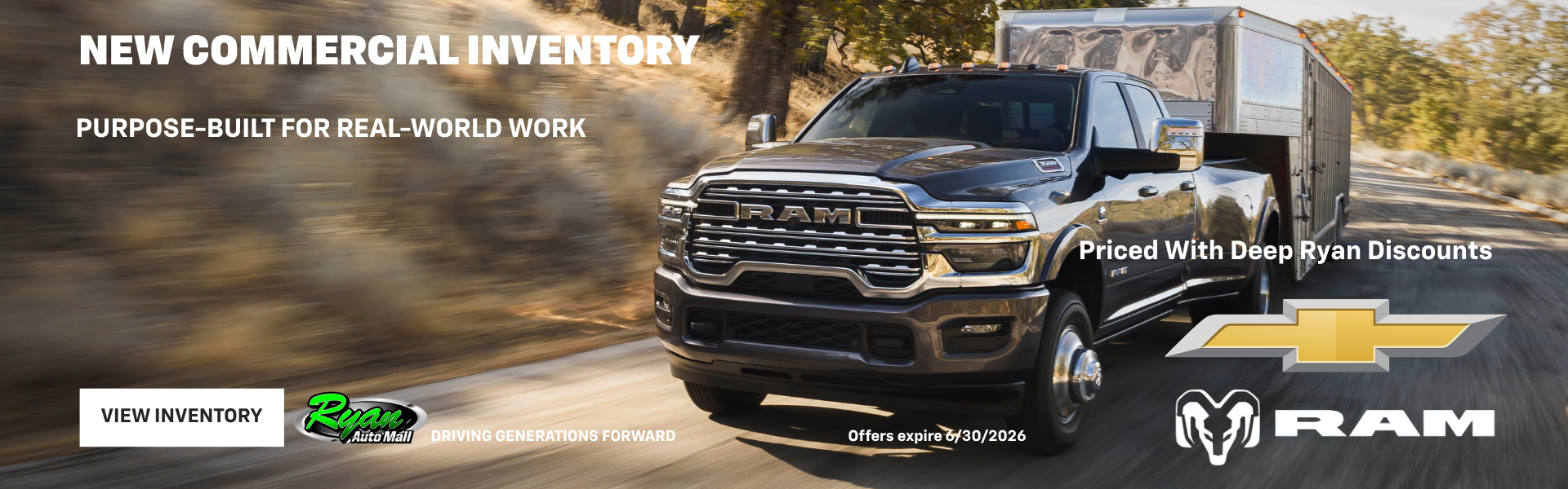 Ryan Auto Mall’s New Commercial Inventory