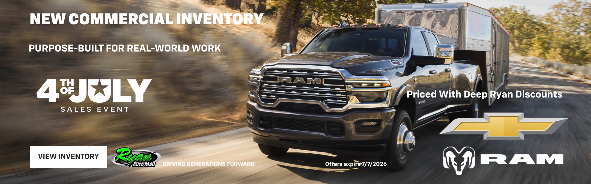Ryan Auto Mall’s New Commercial Inventory